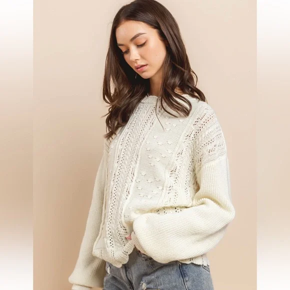 41 Boho Embroidery Sweater Top - Picture 3 of 6